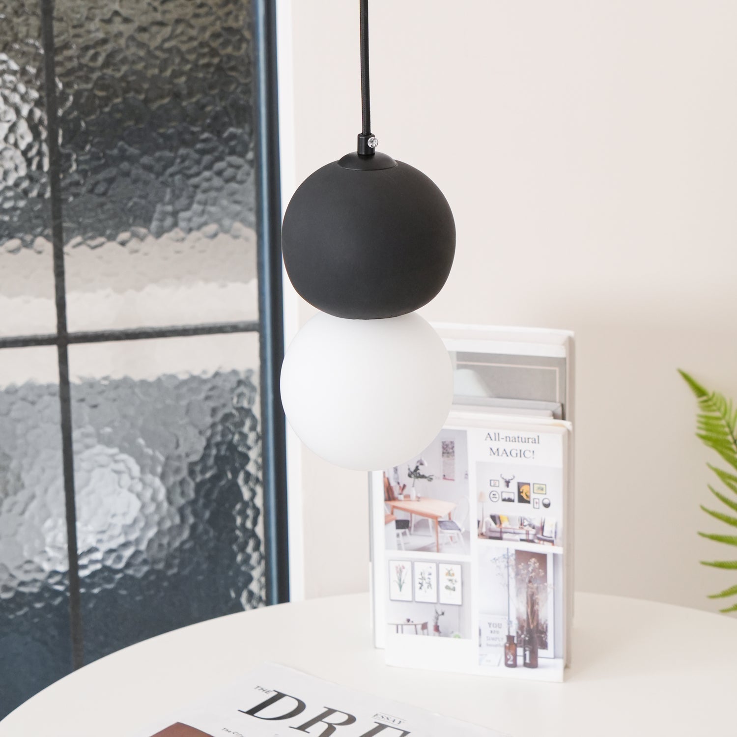 Solvicen Zement Minimalistisch Pendelleuchte-Letslighting