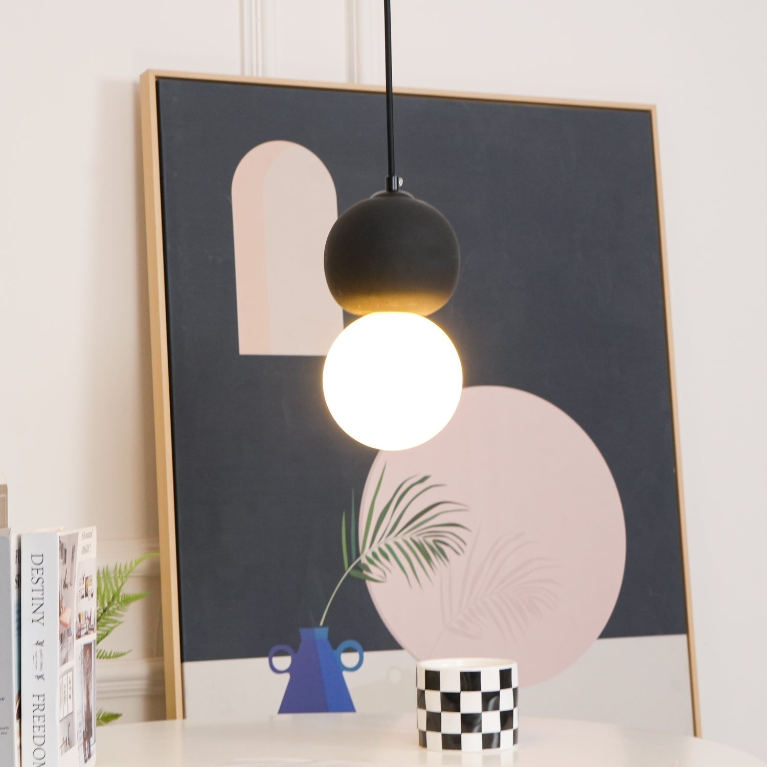 Solvicen Zement Minimalistisch Pendelleuchte-Letslighting