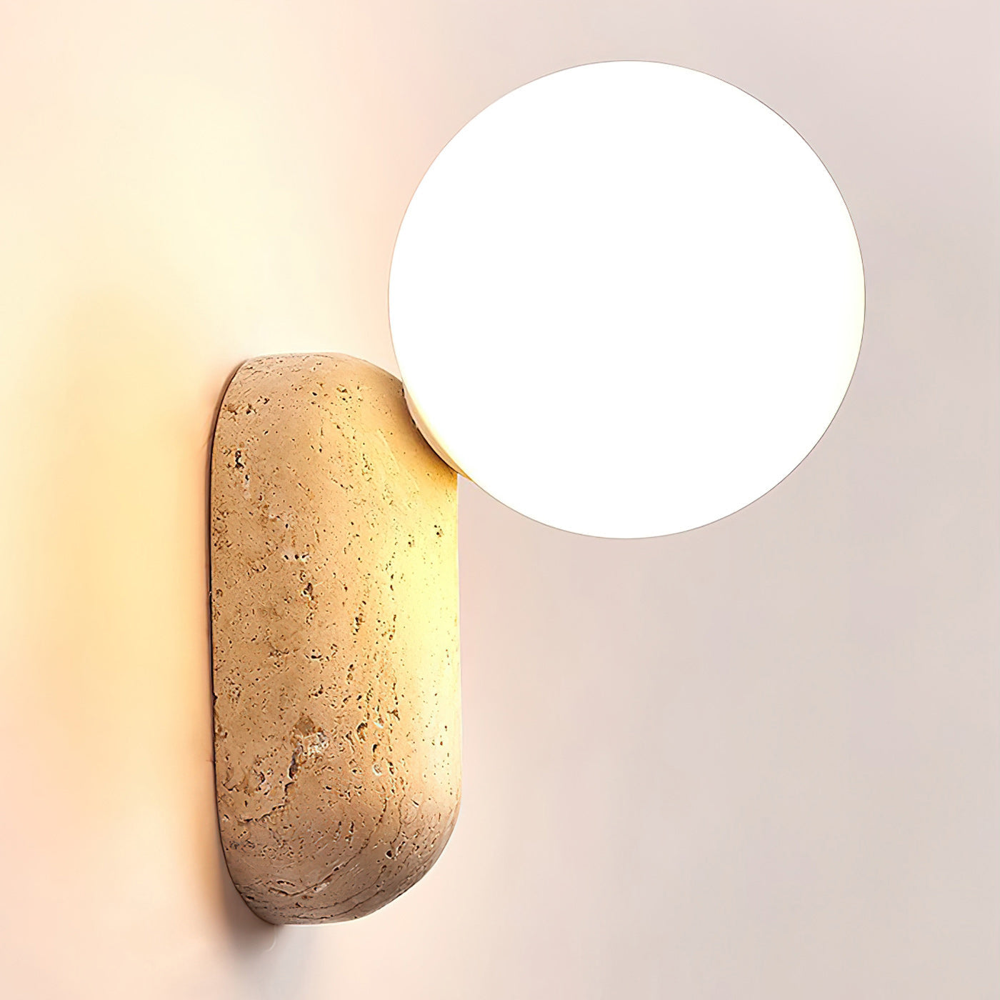 Colaeira Modern Minimalist Art Travertine Wall Lamp - Letslighting