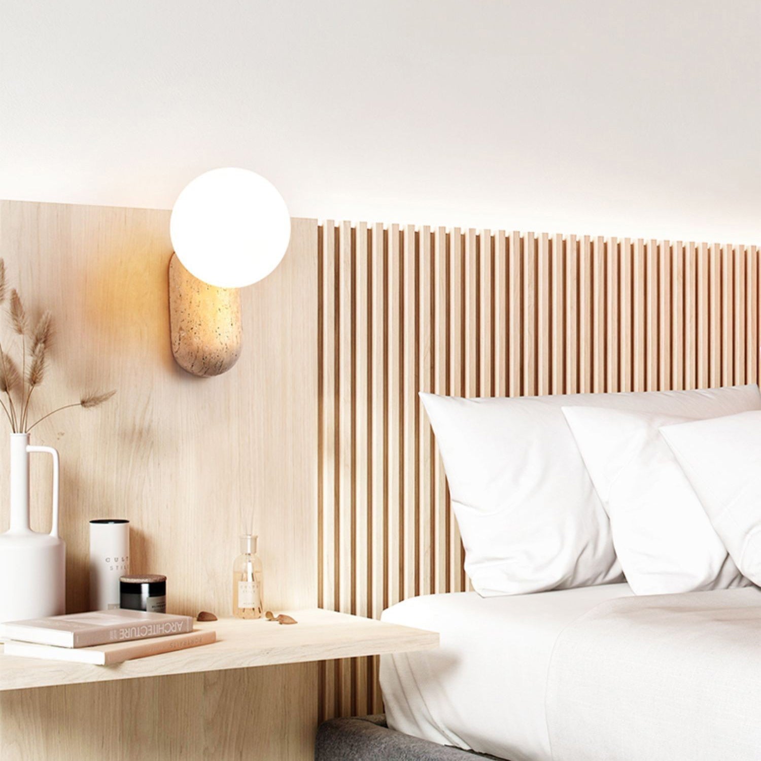 Colaeira Modern Minimalist Art Travertine Wall Lamp - Letslighting