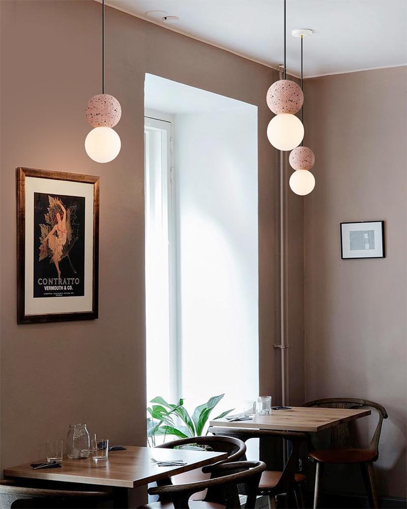 Solvicen Zement Minimalistisch Pendelleuchte-Letslighting