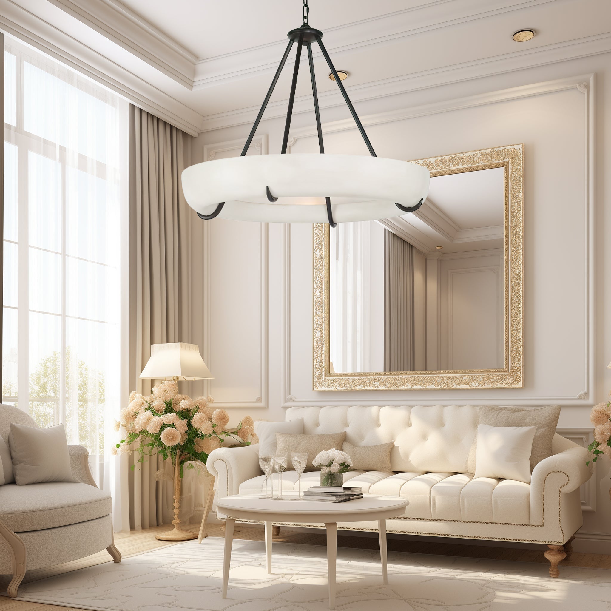 Daria Modern Alabaster Pendant Light - Neutralighting