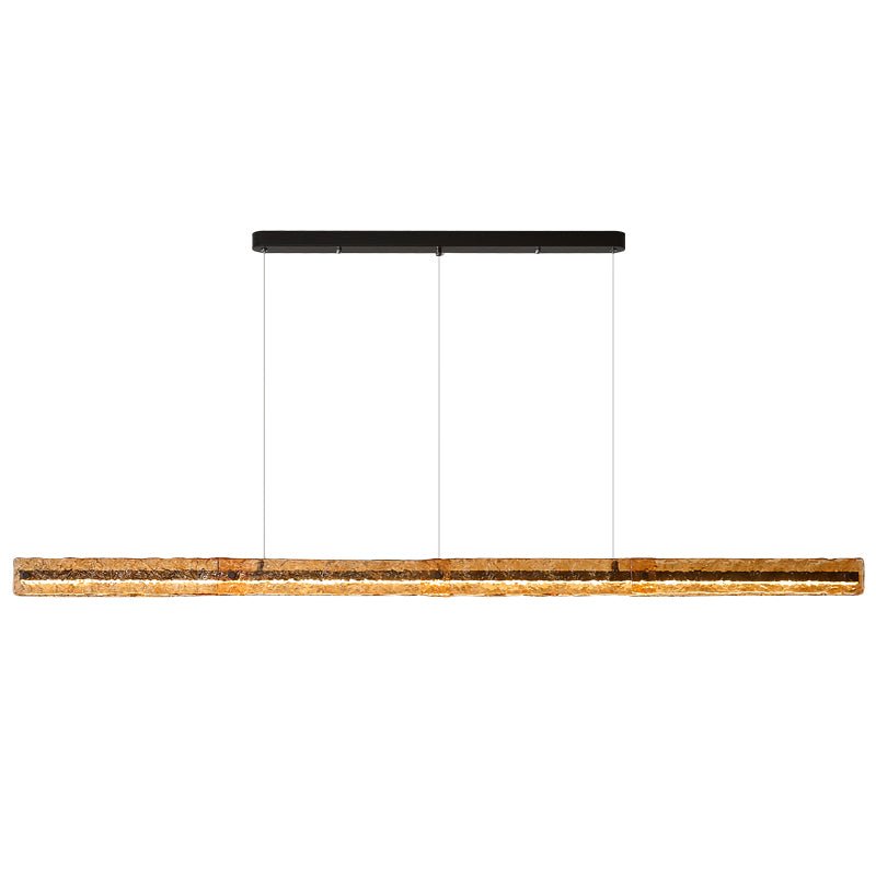 Avnorira Modern Minimalistisch Linear Insel Glas Pendelleuchte-Letslighting