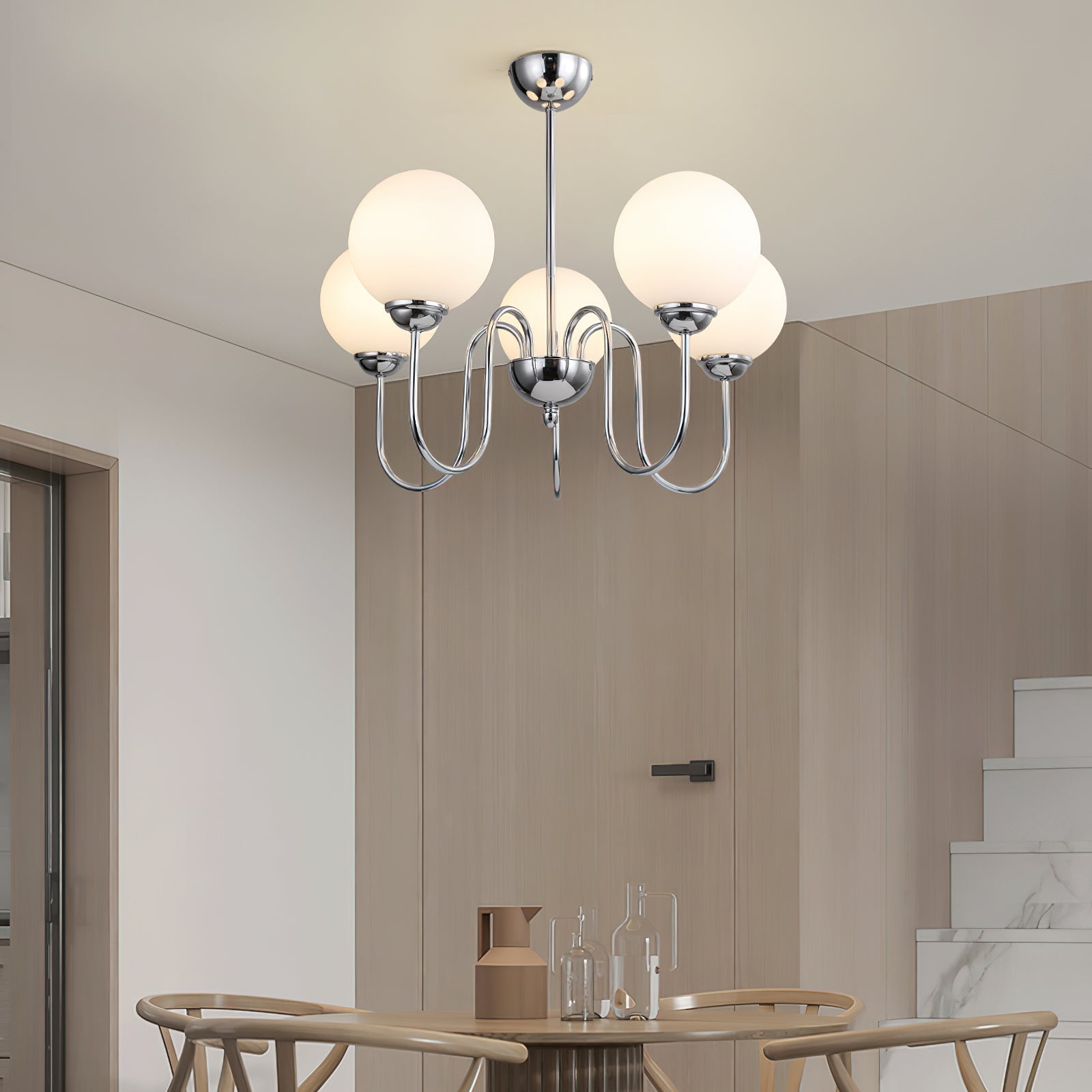Ildorel Messing Glas Premium Nordisch Art Kronleuchter-Letslighting