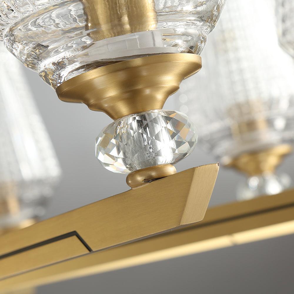 Astra Luxus Hexa Messing Kronleuchter-Letslighting