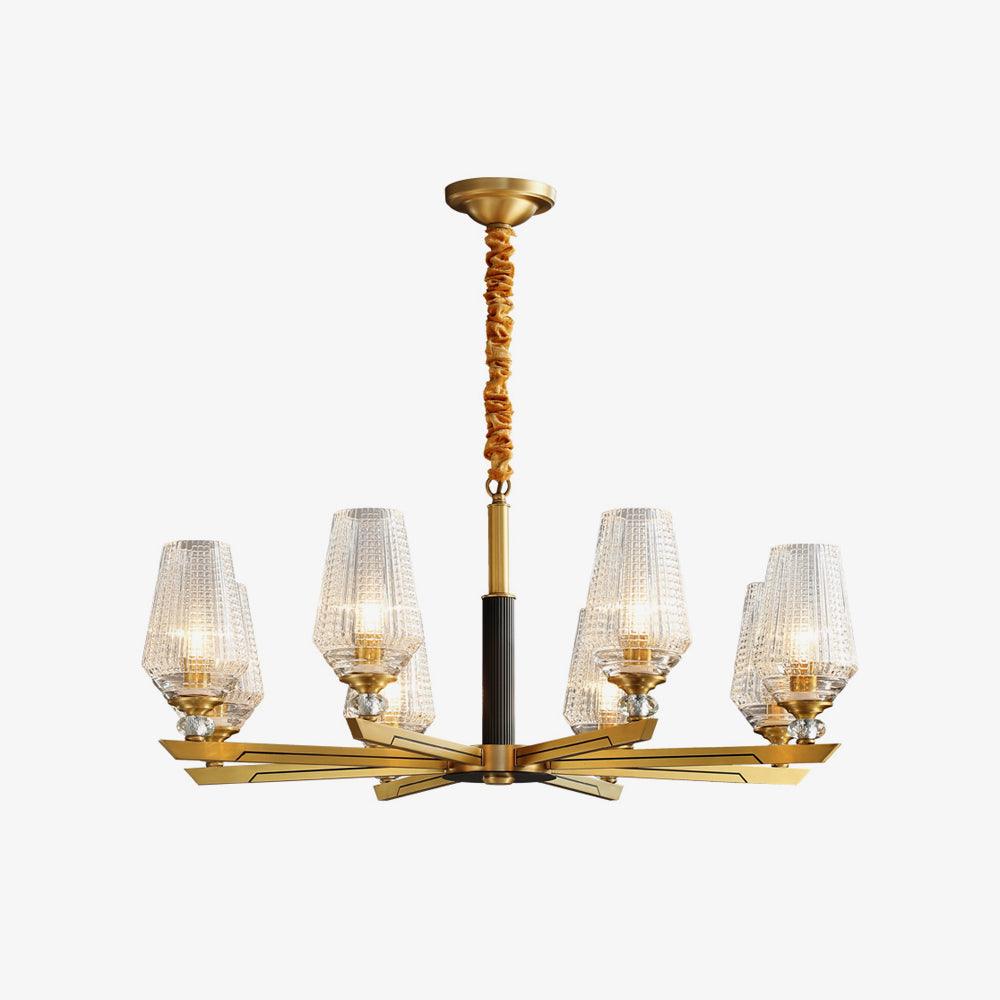 Astra Luxus Hexa Messing Kronleuchter-Letslighting