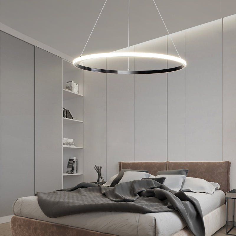 Arthaila Modern Minimalist Rings Brass Plastic Chandelier-Letslighting