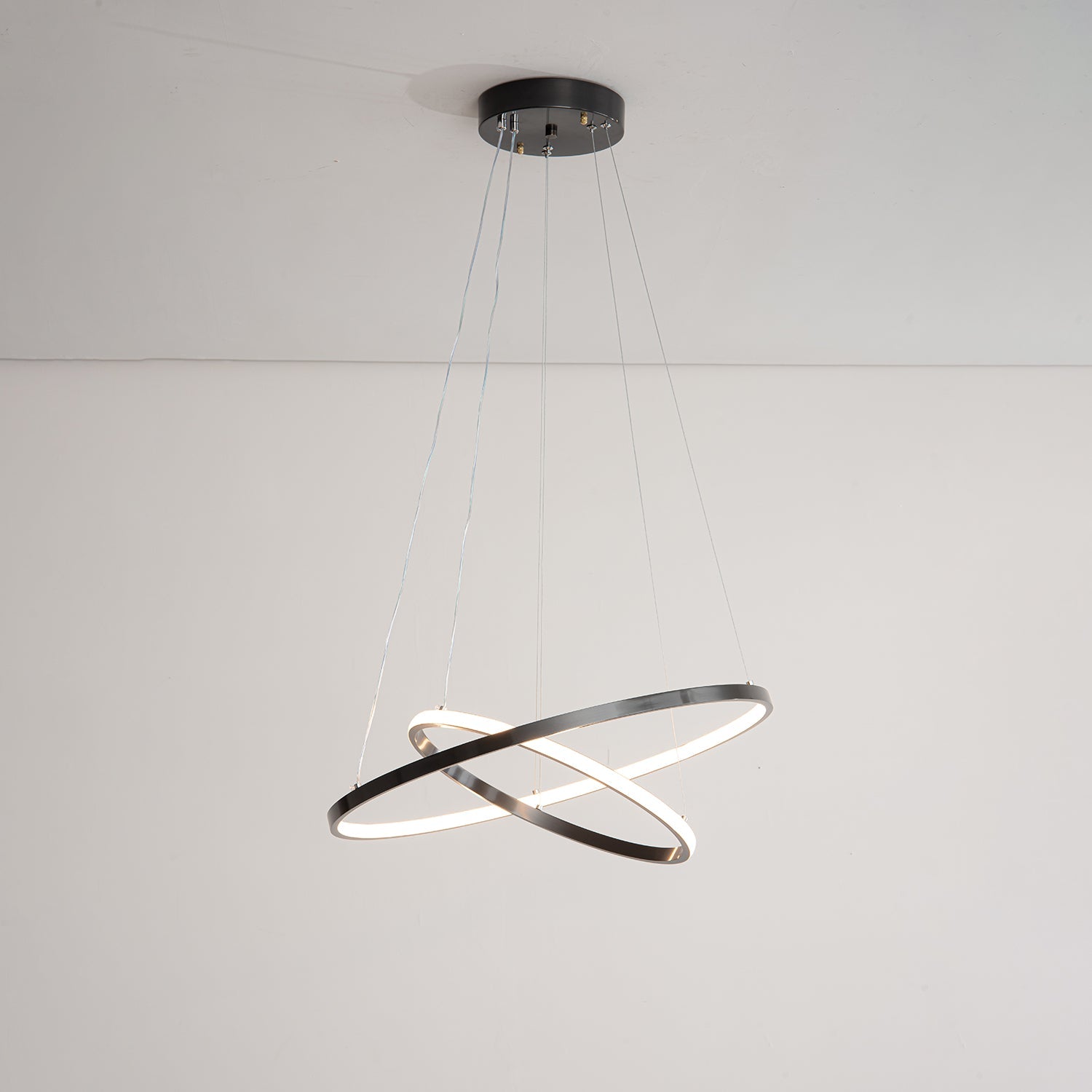 Arthaila Modern Minimalist Rings Brass Plastic Chandelier-Letslighting