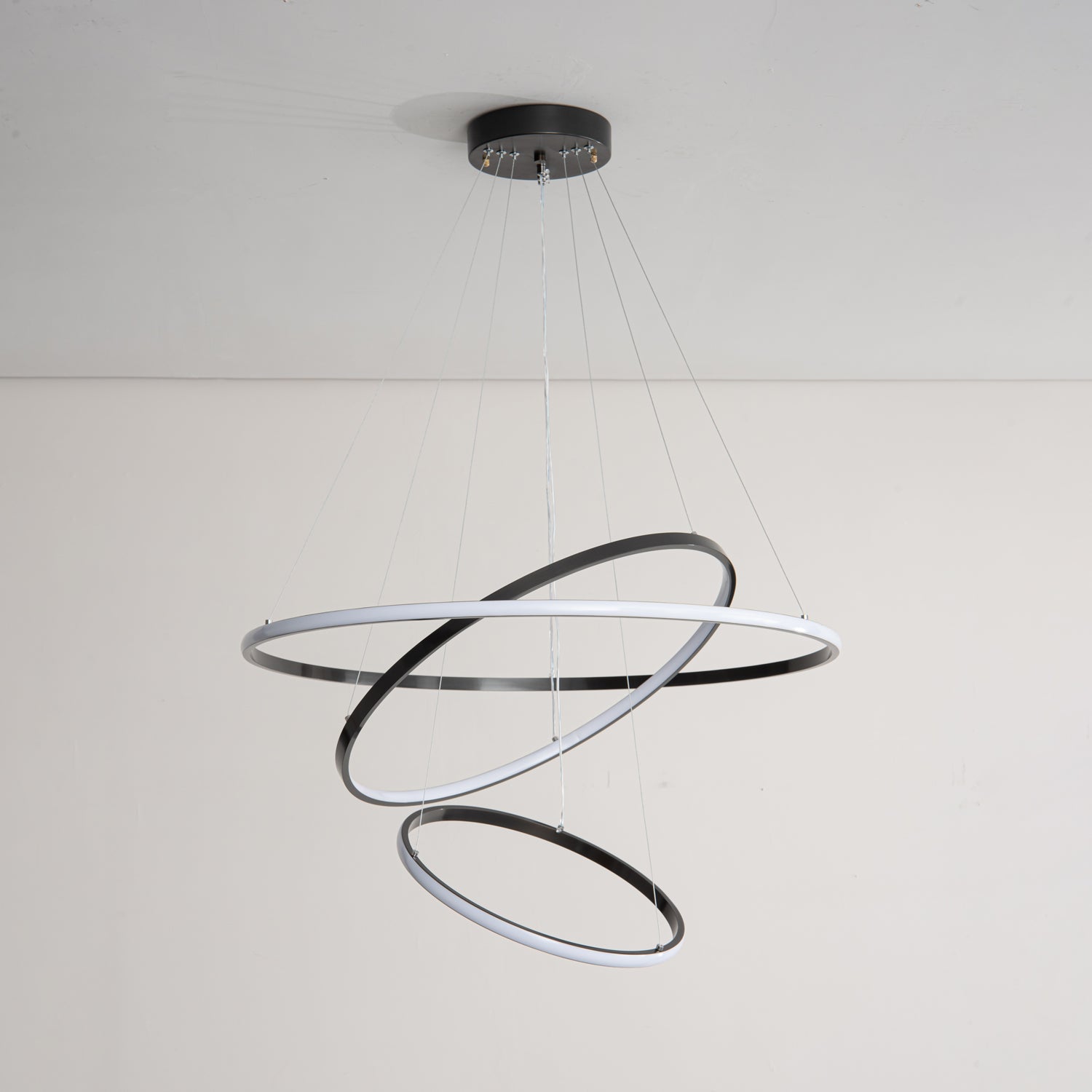 Arthaila Modern Minimalist Rings Brass Plastic Chandelier-Letslighting