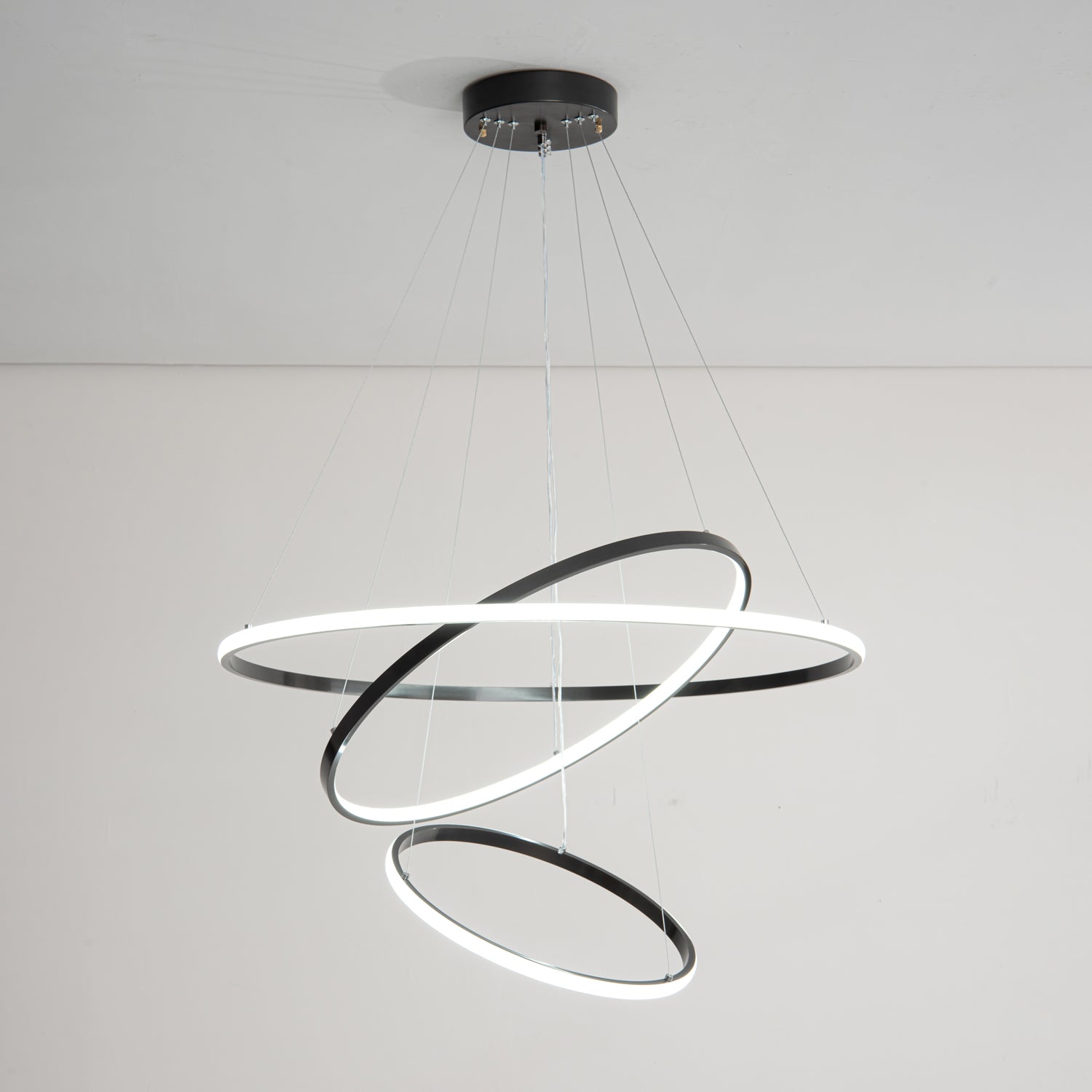 Arthaila Modern Minimalist Rings Brass Plastic Chandelier-Letslighting
