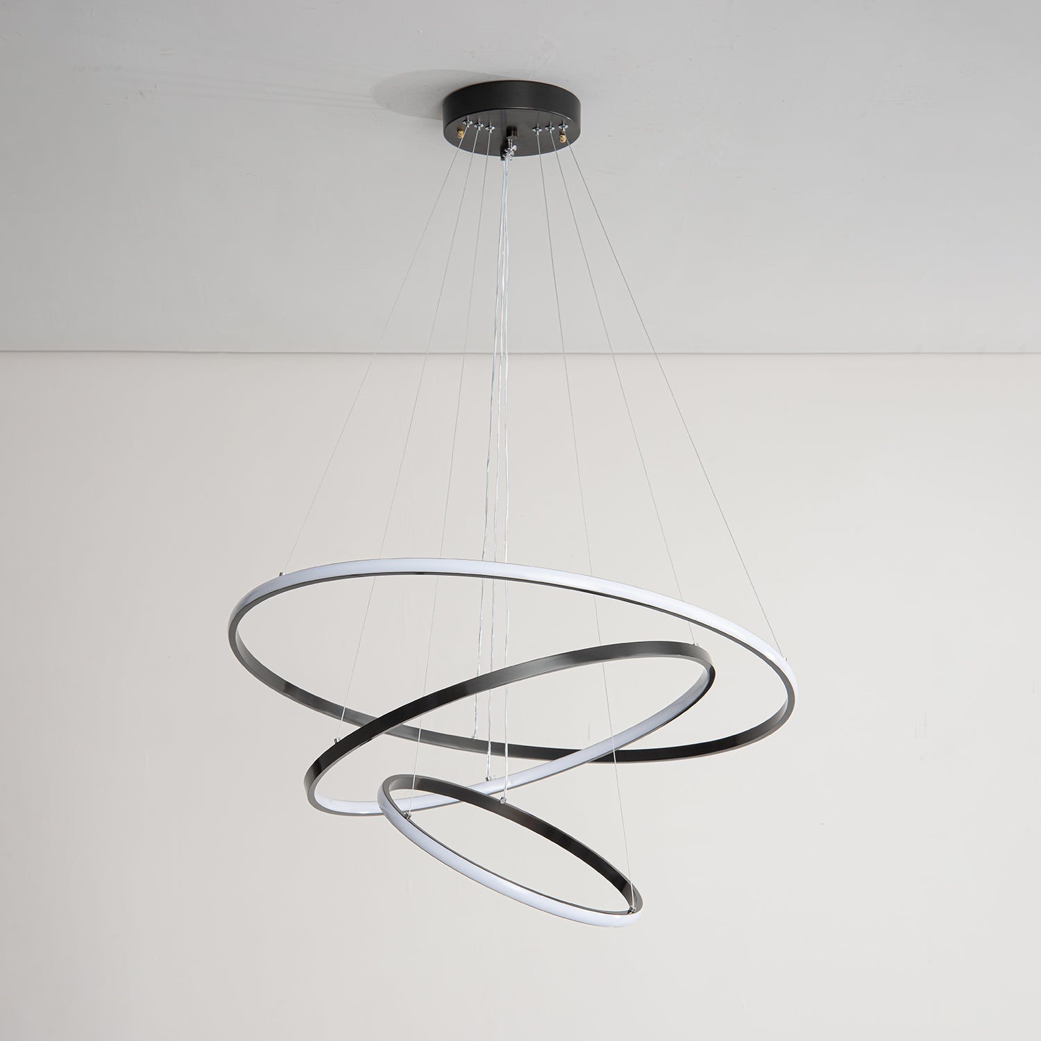 Arthaila Modern Minimalist Rings Brass Plastic Chandelier-Letslighting