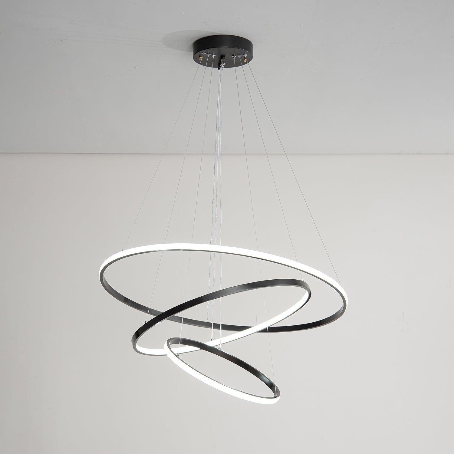 Arthaila Modern Minimalist Rings Brass Plastic Chandelier-Letslighting