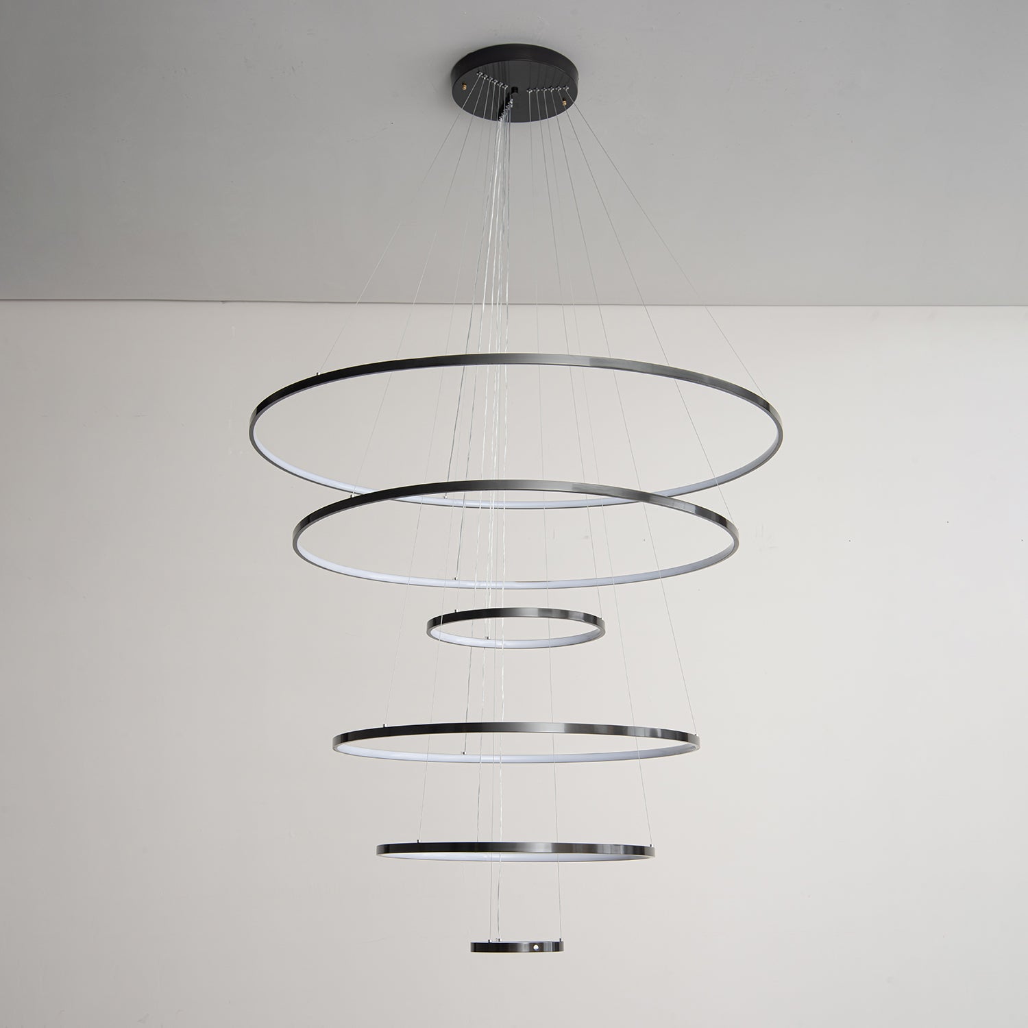 Arthaila Modern Minimalist Rings Brass Plastic Chandelier-Letslighting