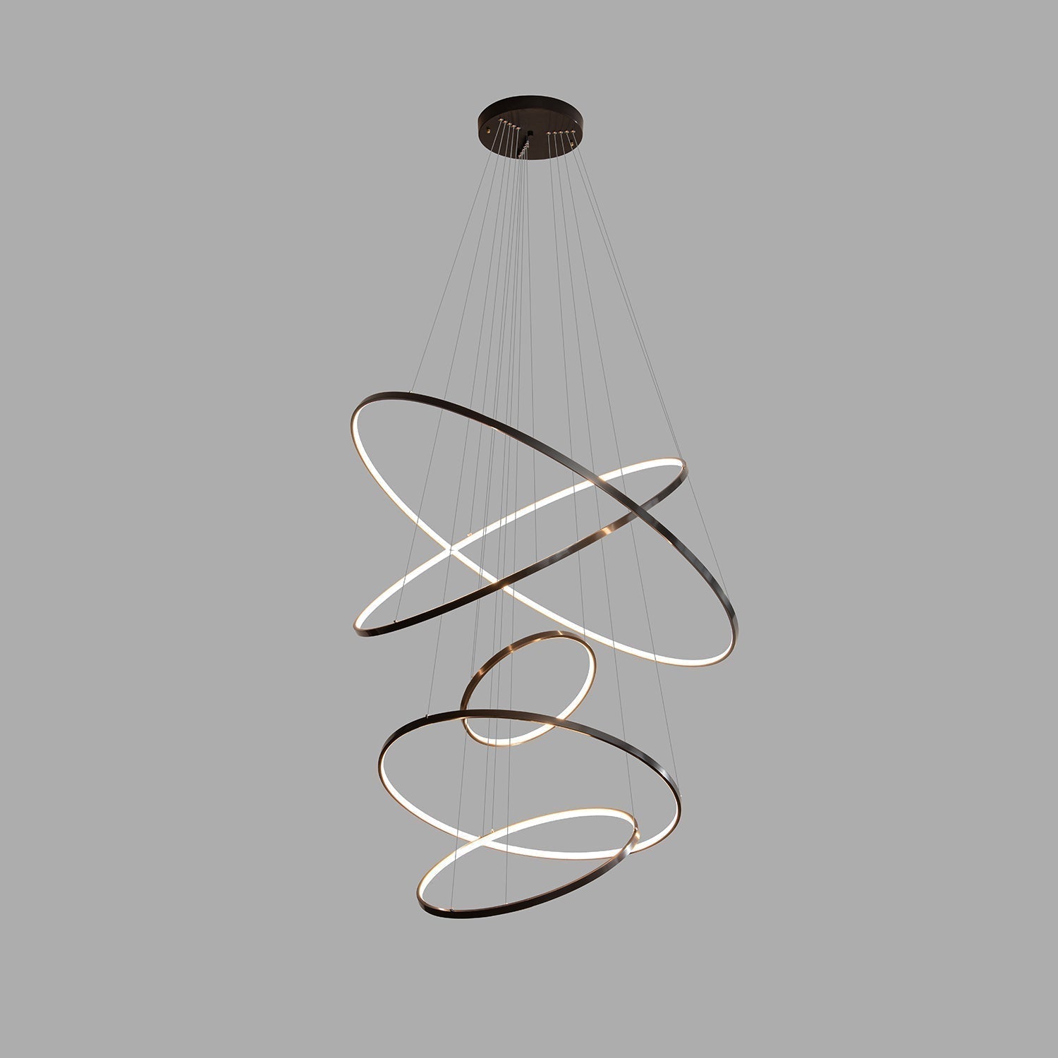 Arthaila Modern Minimalist Rings Brass Plastic Chandelier-Letslighting