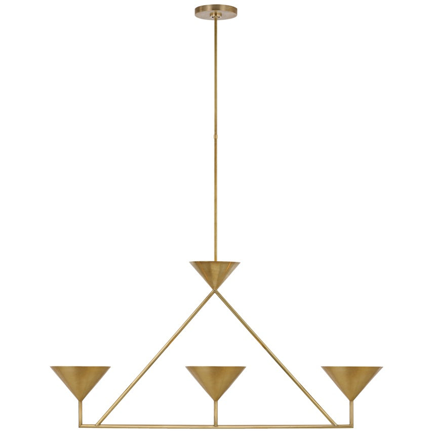 Ulveleth Modern Minimalist Linear Metal Chandelier - Letslighting