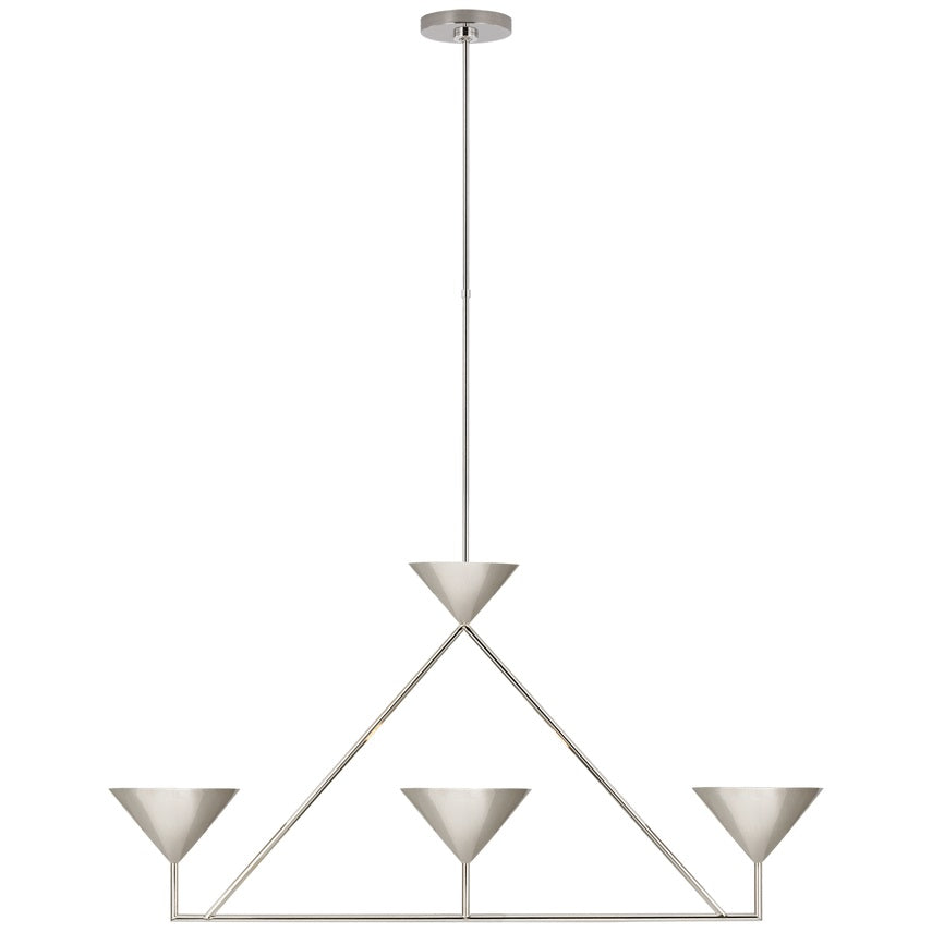 Ulveleth Modern Minimalist Linear Metal Chandelier - Letslighting