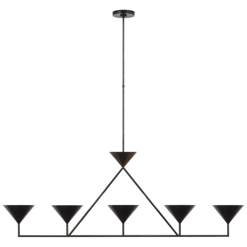 Ulveleth Modern Minimalist Linear Metal Chandelier - Letslighting