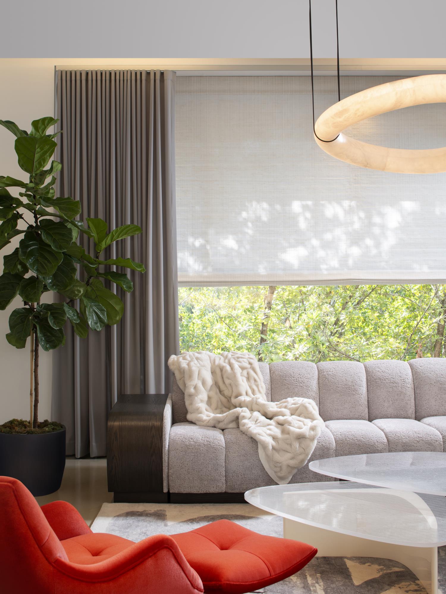 Culiris Modern Minimalist Brown Alabaster Chandelier - Letslighting