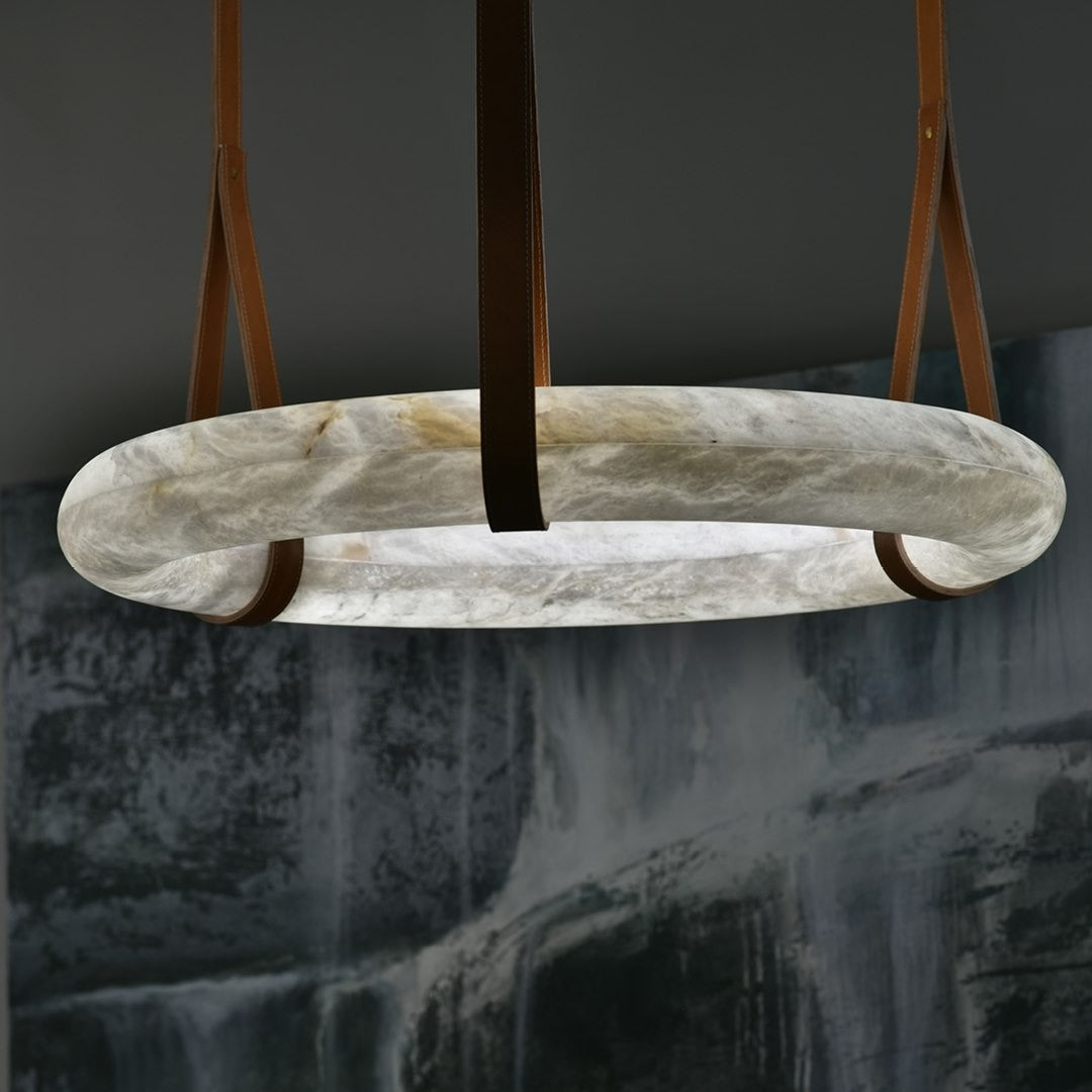 Culiris Modern Minimalist Brown Alabaster Chandelier - Letslighting