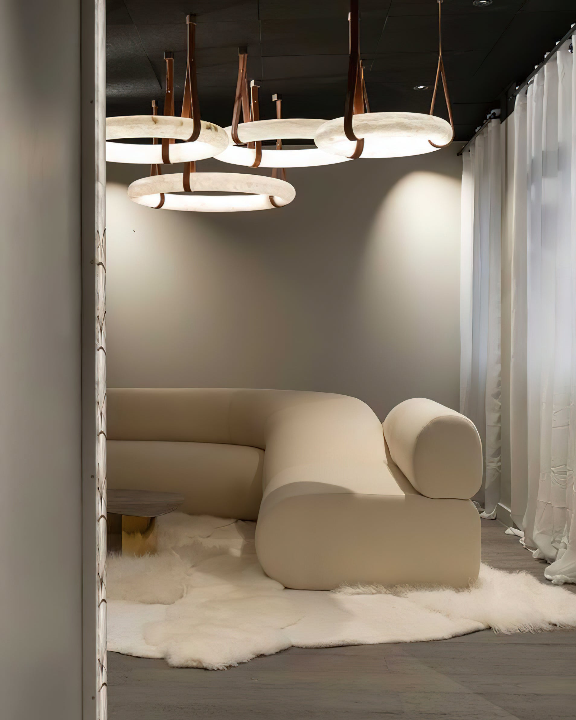 Culiris Modern Minimalist Brown Alabaster Chandelier - Letslighting