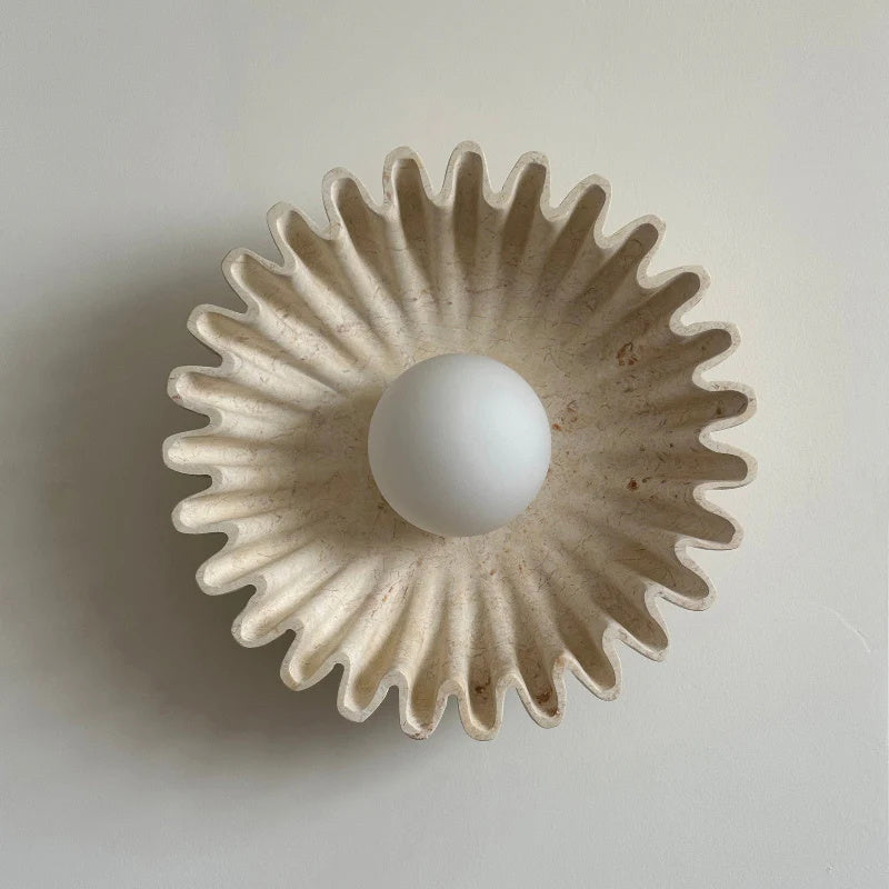 Wandleuchte Keramik Glas Dunkelgrün Weiß Schwarz Beige Skulptural-Letslighting