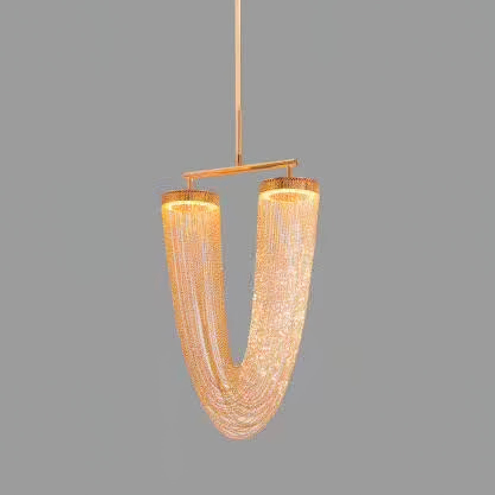 Lustra Pendelleuchte Kupfer Kette Skulptural Modern-Letslighting