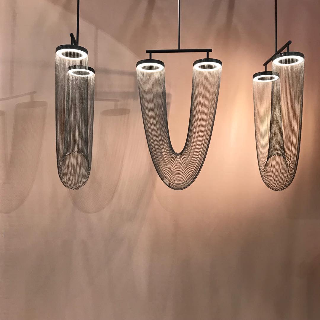 Lustra Pendelleuchte Kupfer Kette Skulptural Modern-Letslighting