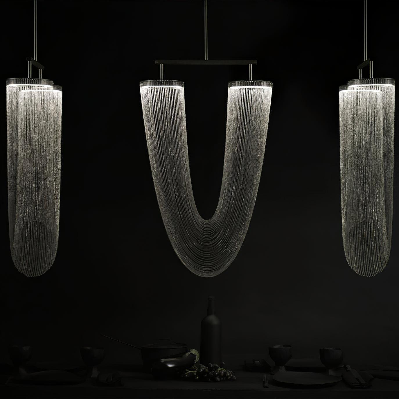 Lustra Pendelleuchte Kupfer Kette Skulptural Modern-Letslighting