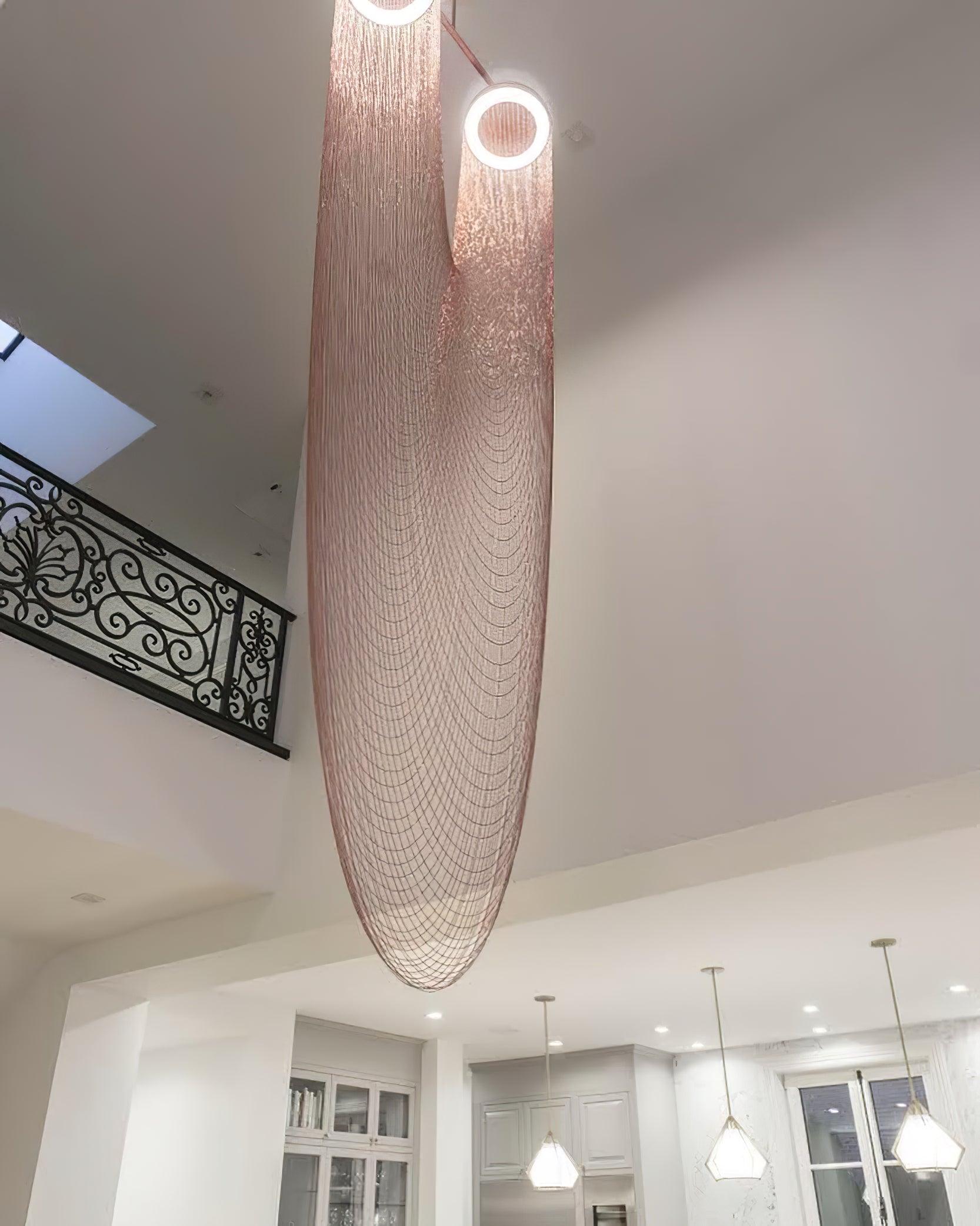 Lustra Pendelleuchte Kupfer Kette Skulptural Modern-Letslighting
