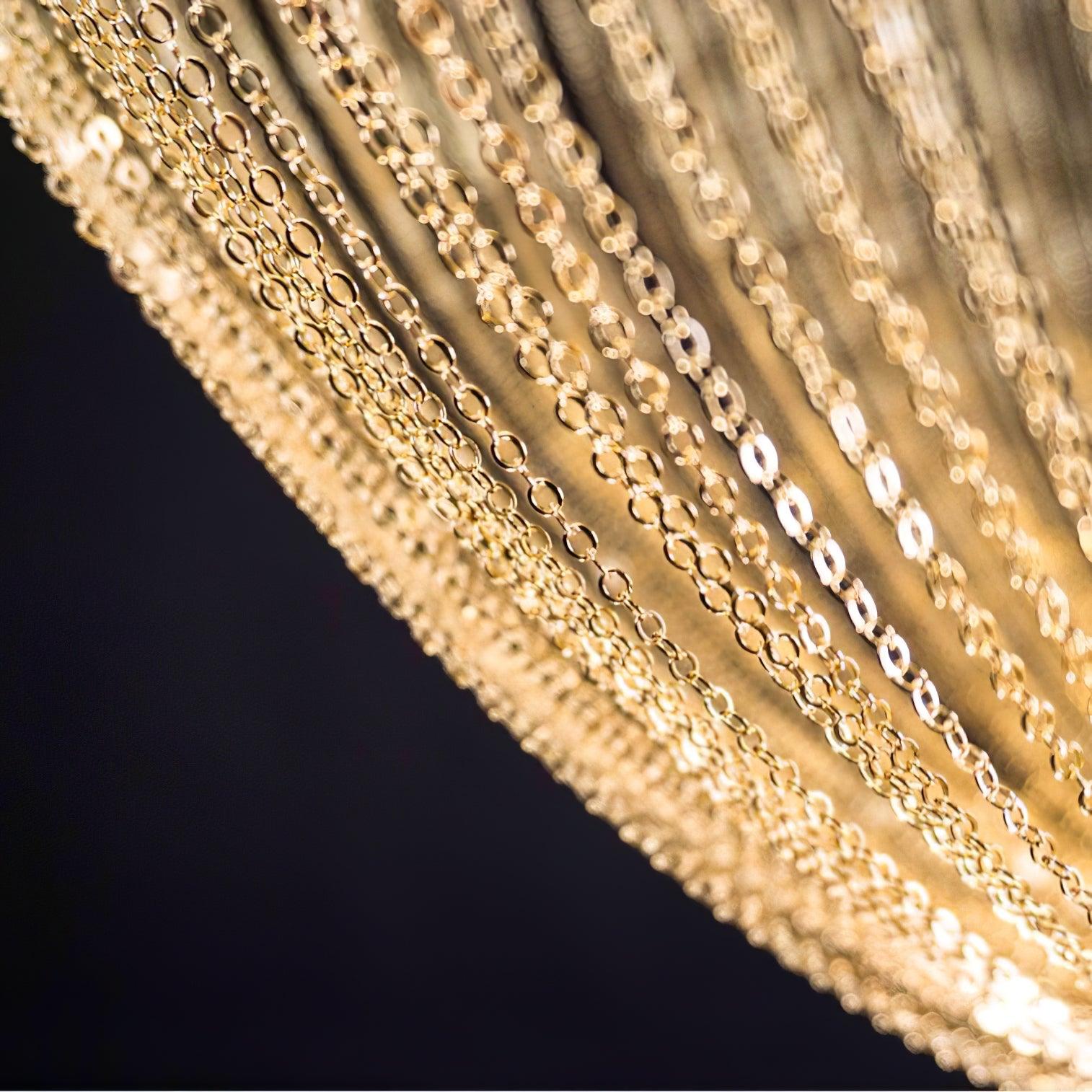 Lustra Pendelleuchte Kupfer Kette Skulptural Modern-Letslighting