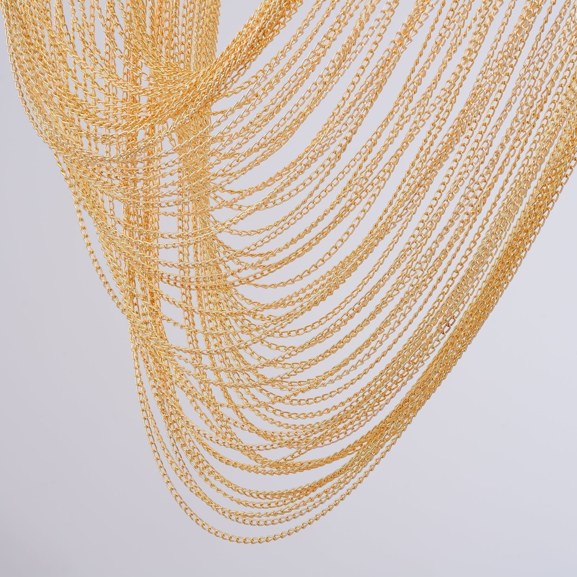Lustra Pendelleuchte Kupfer Kette Skulptural Modern-Letslighting