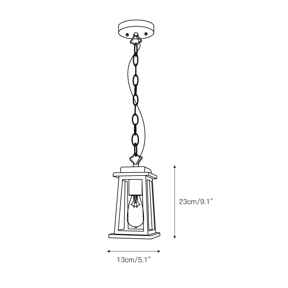 Erphaa Traditionell Vintage Außen Laterne Pendelleuchte-Letslighting