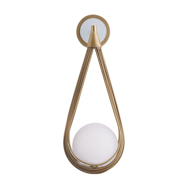 Zemirir Wandleuchte aus Messing und Glas-Letslighting