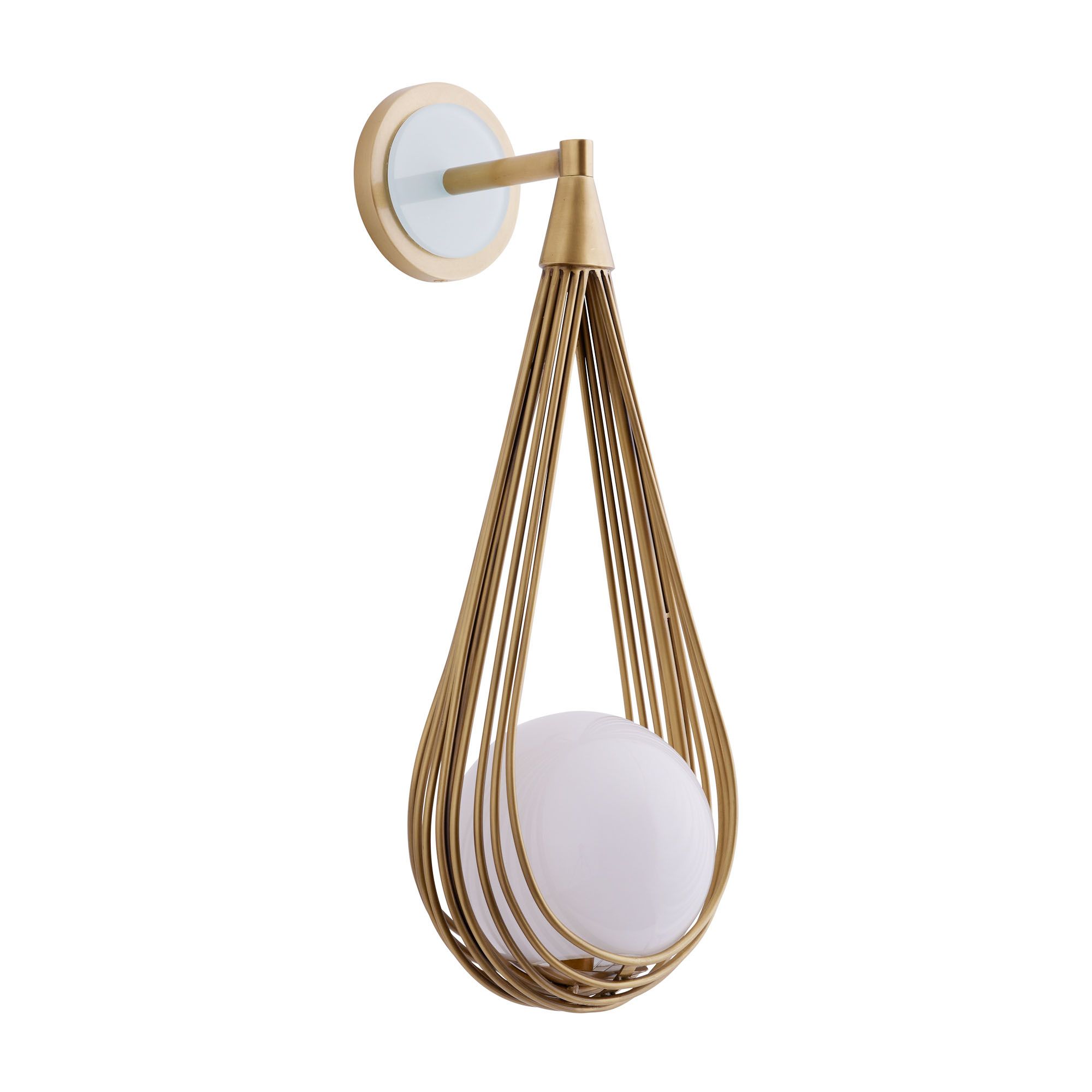 Zemirir Wandleuchte aus Messing und Glas-Letslighting