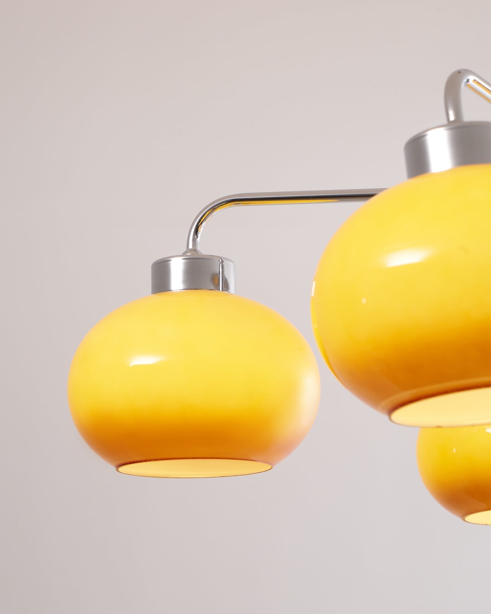 Lustra Kronleuchter Glas Chrom Geometrisch Retro-Letslighting