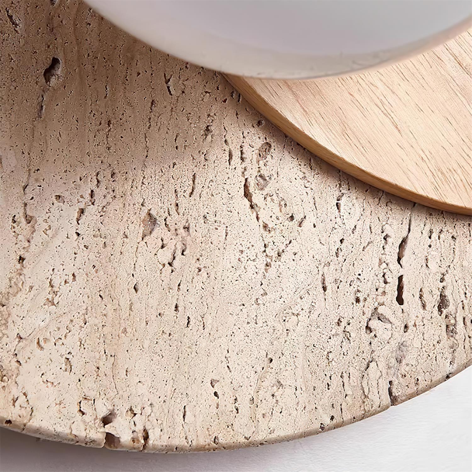 Ritta Wall Lamp Overlapping Travertine - Letslighting