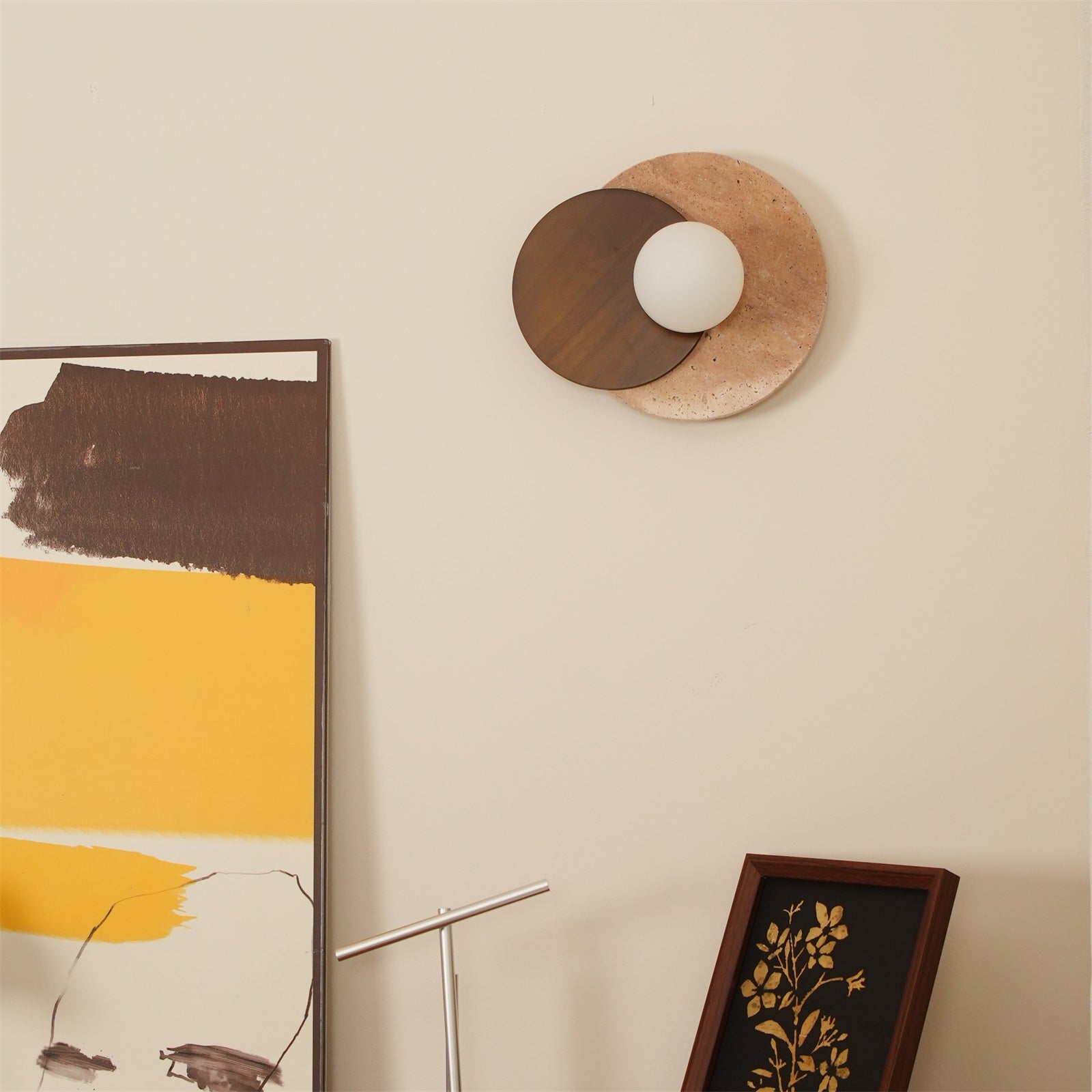 Ritta Wall Lamp Overlapping Travertine - Letslighting