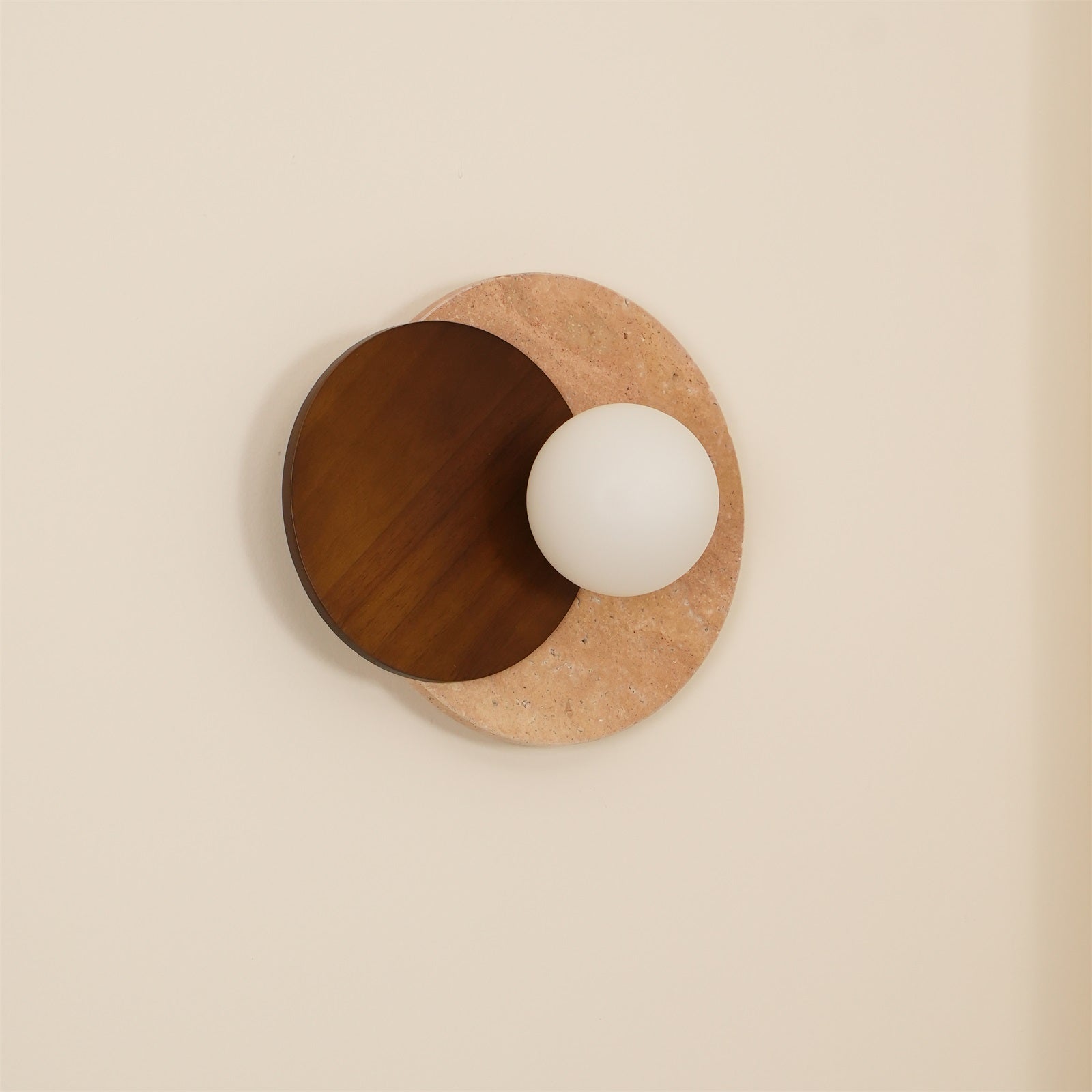 Ritta Wall Lamp Overlapping Travertine - Letslighting