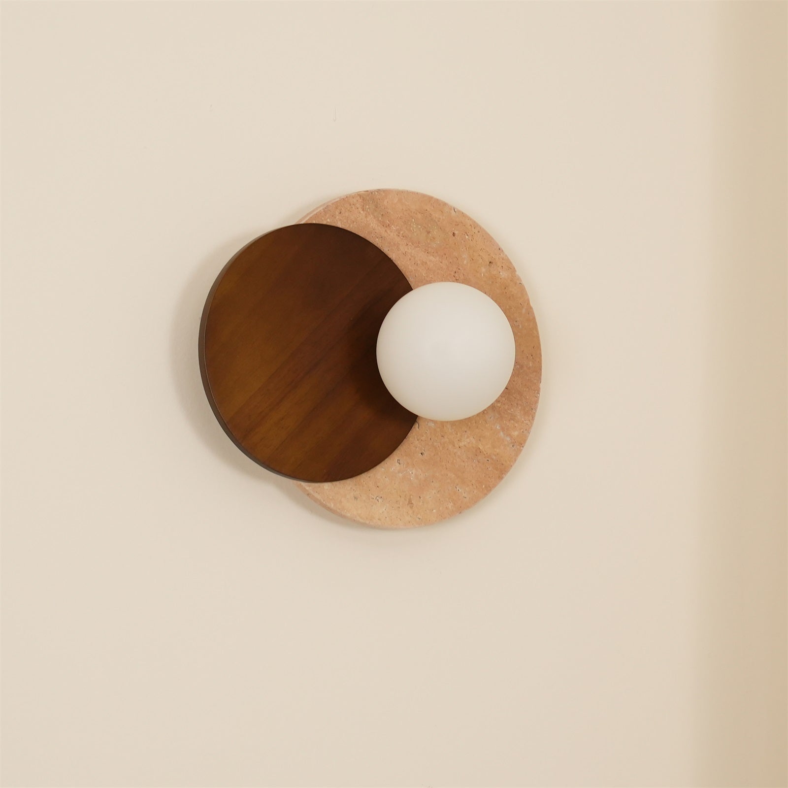 Ritta Wall Lamp Overlapping Travertine - Letslighting