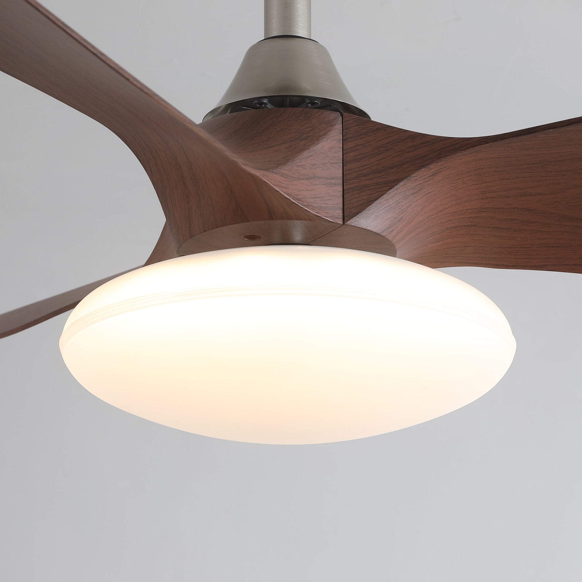 Sylvara Deckenventilatorleuchte an der Decke montiert