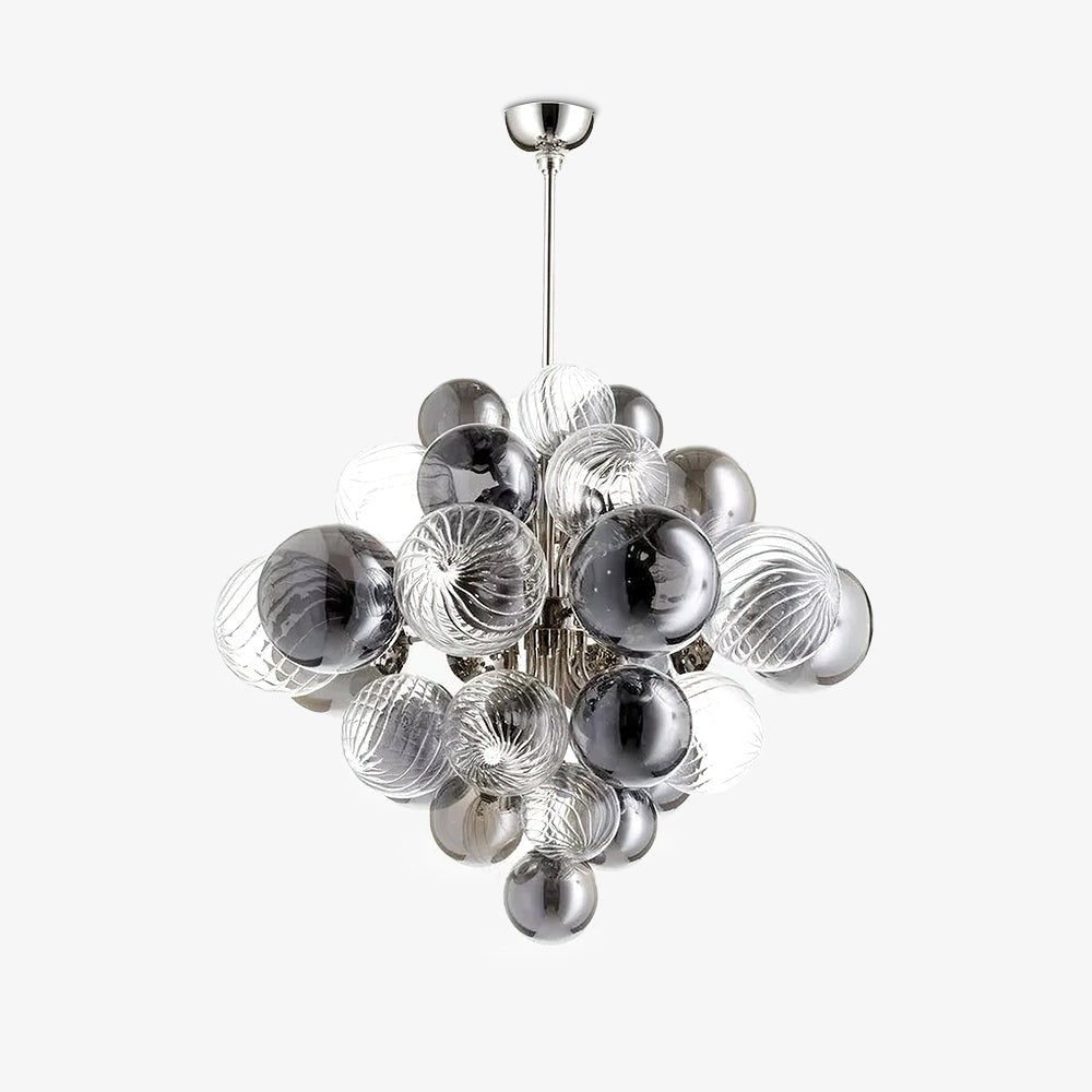 Lustra Kronleuchter Pallocino Chrom Glaskugel-Letslighting