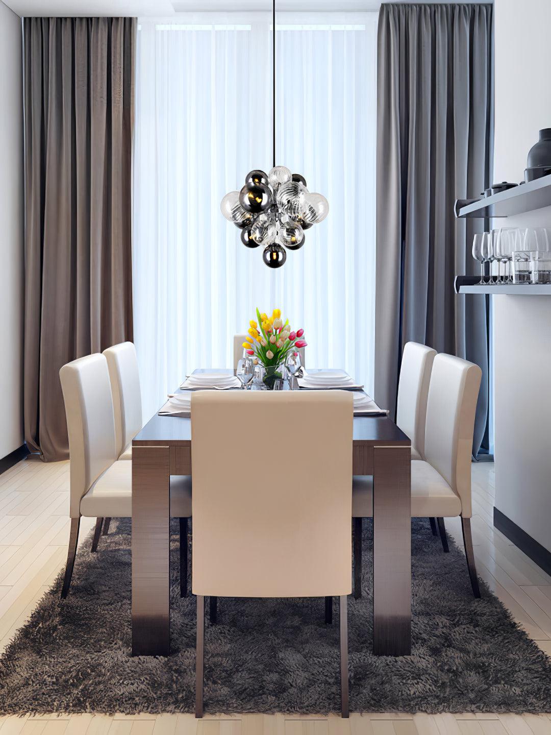 Lustra Kronleuchter Pallocino Chrom Glaskugel-Letslighting