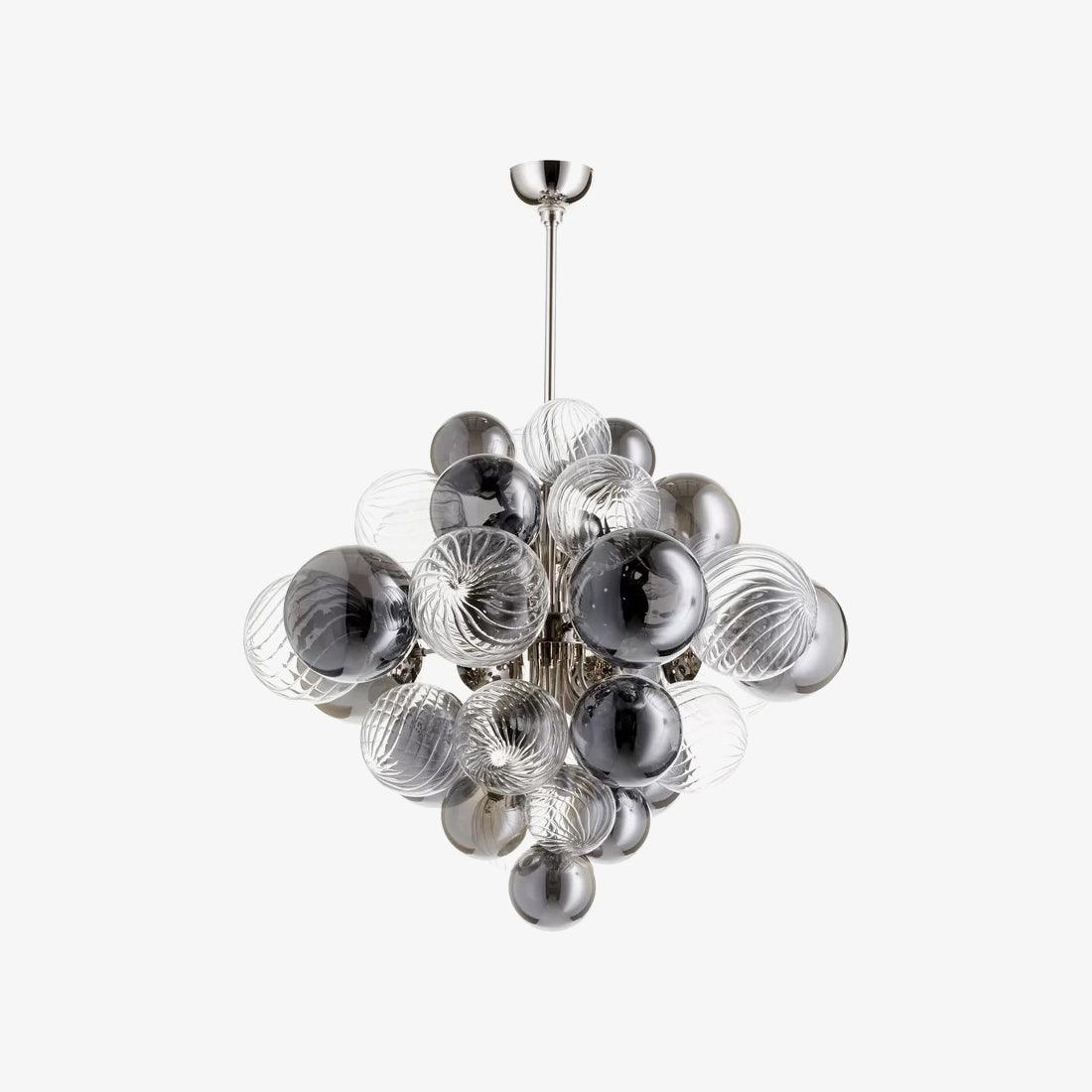 Lustra Kronleuchter Pallocino Chrom Glaskugel-Letslighting
