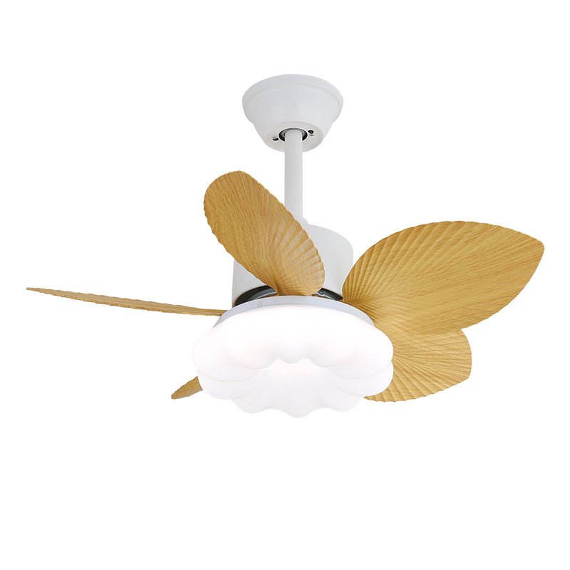 Liora Deckenventilatorleuchte aus Tropenholz mit integrierter LED