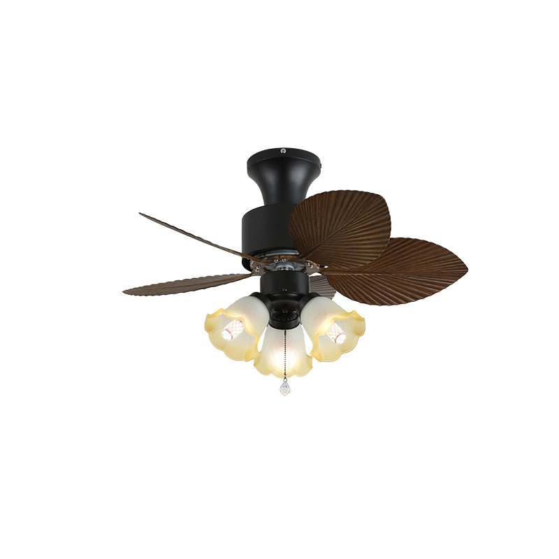 Liora Tropische Glas Deckenventilatorleuchte