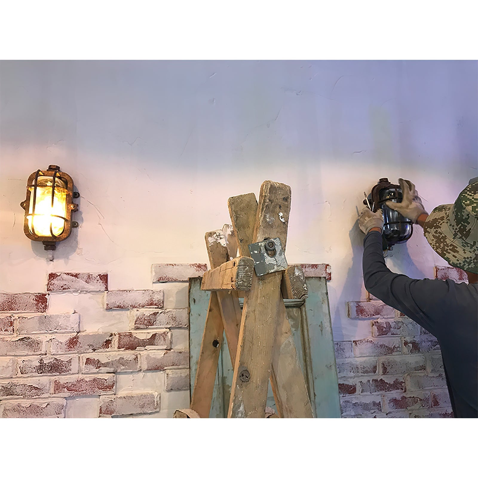 Omirara Einzigartige Traditionelle Glaswandleuchte-Letslighting