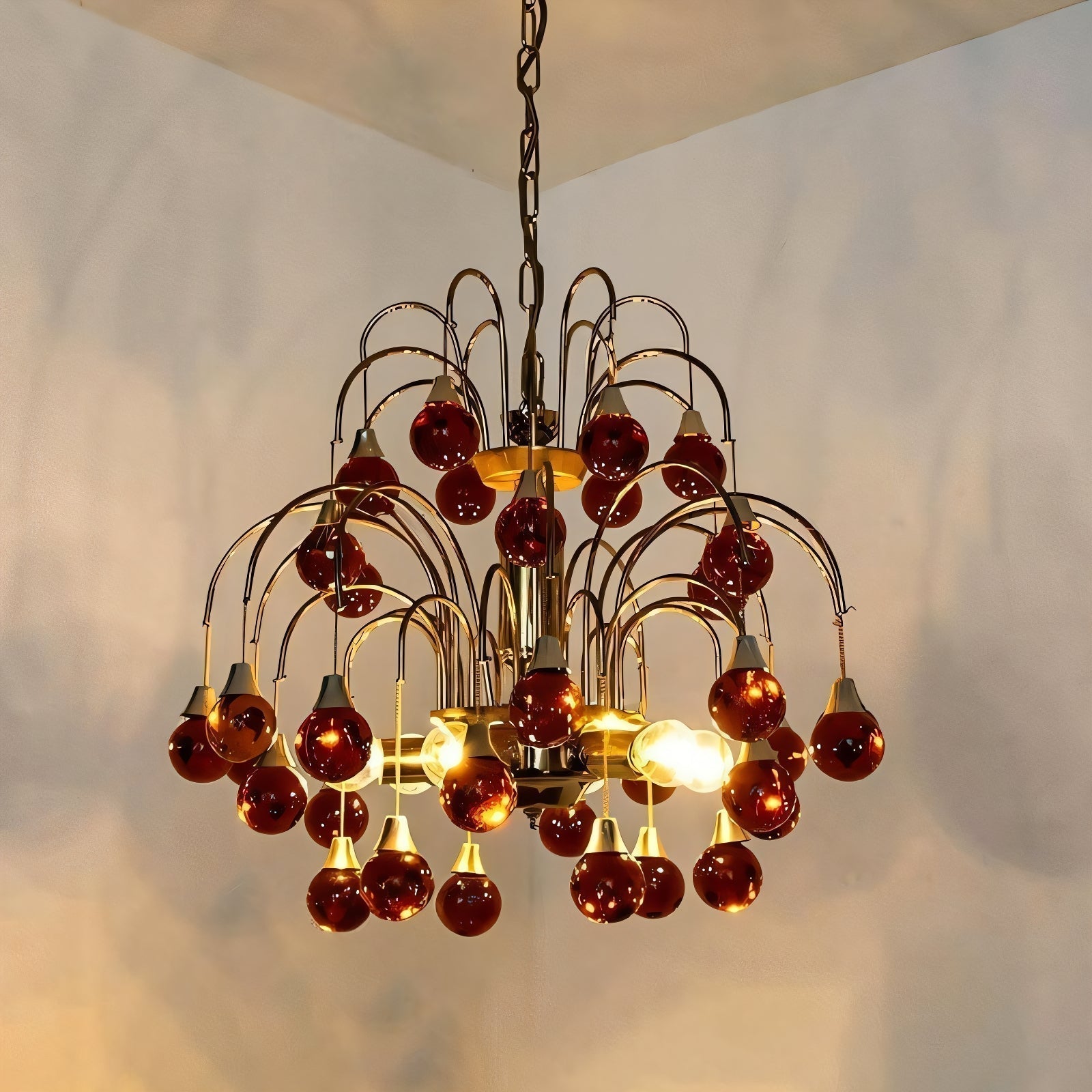 Avmirora Postmodern Luxury Metal Glass Chandelier - Letslighting
