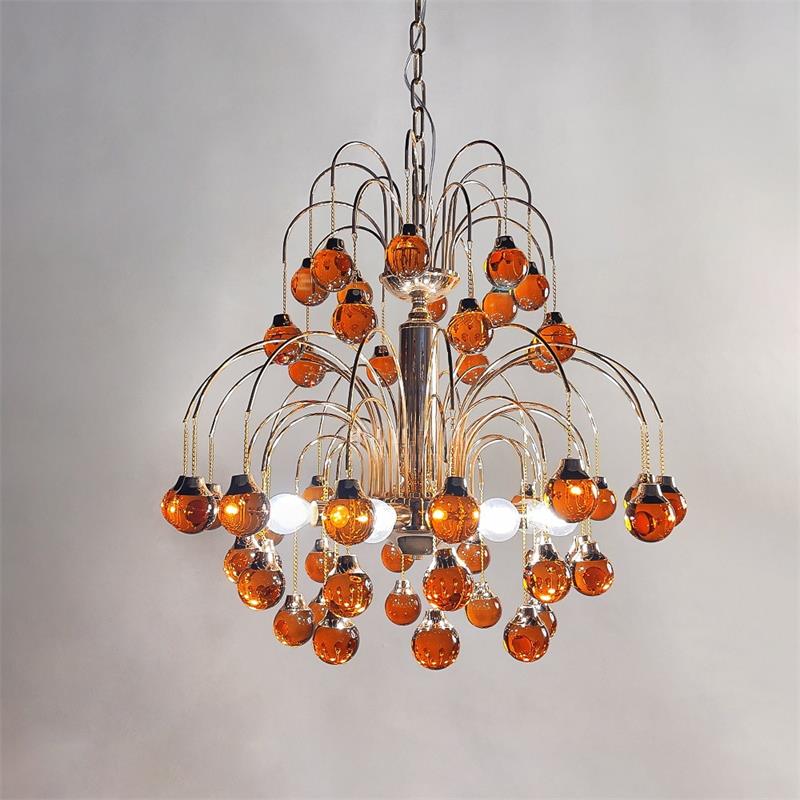 Avmirora Postmodern Luxury Metal Glass Chandelier - Letslighting