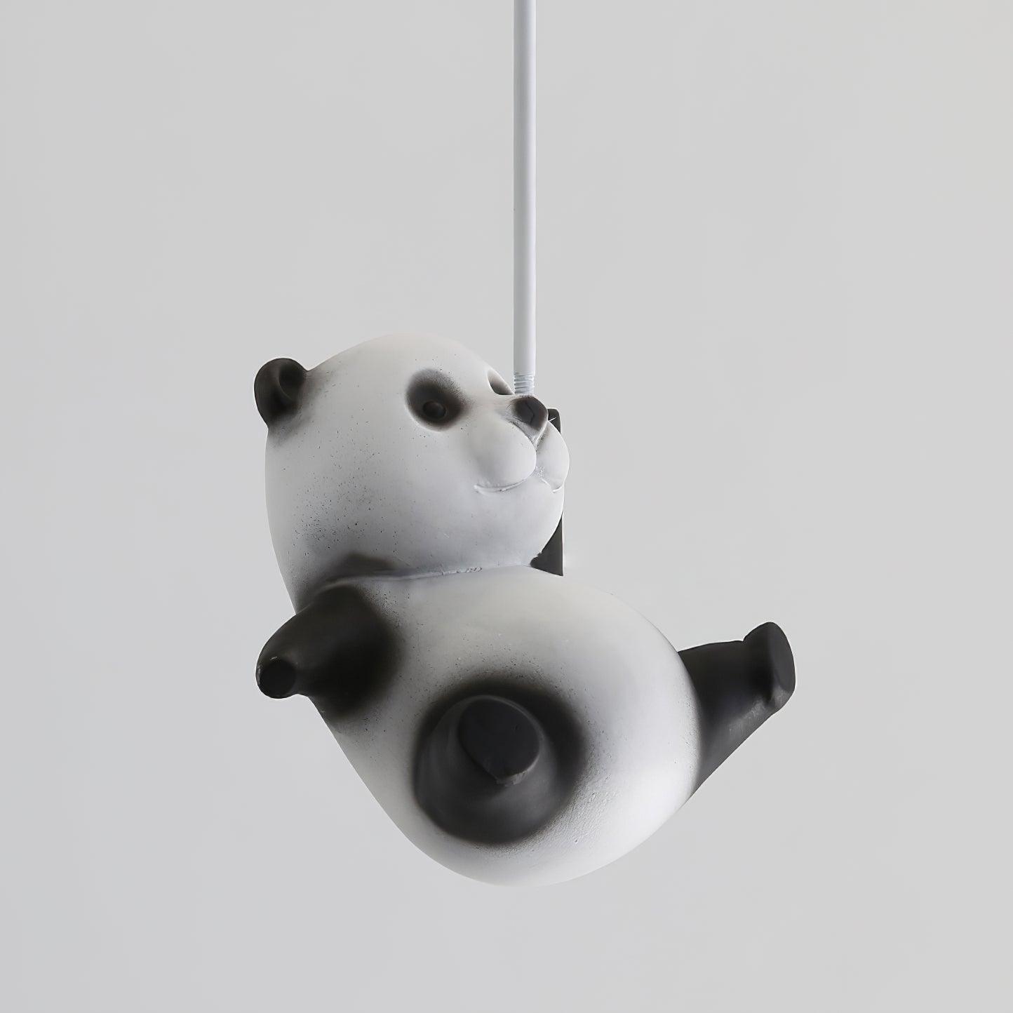 Aursilos Elegance Panda Glas-Deckenleuchte-Letslighting