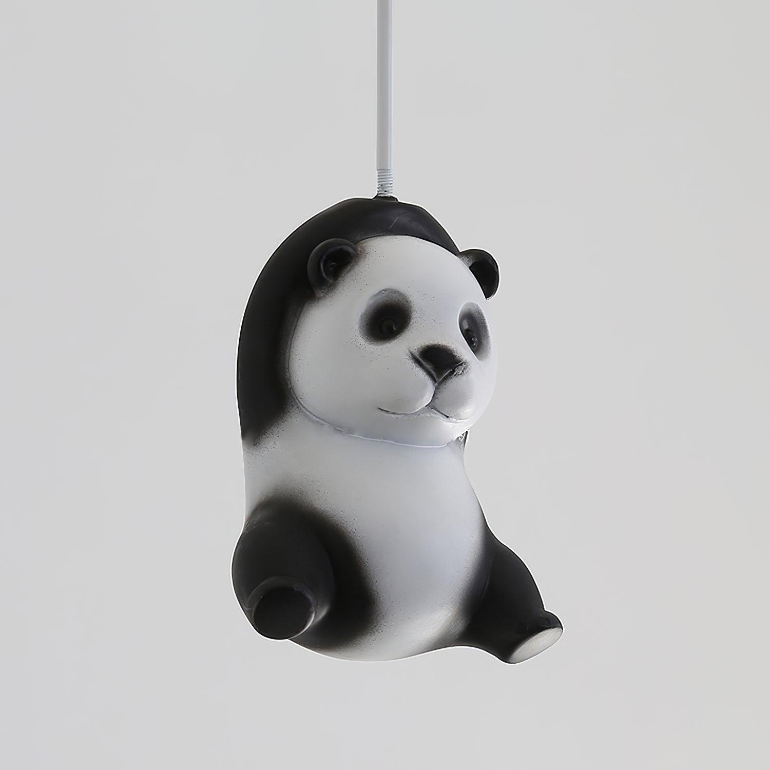 Aursilos Elegance Panda Glas-Deckenleuchte-Letslighting